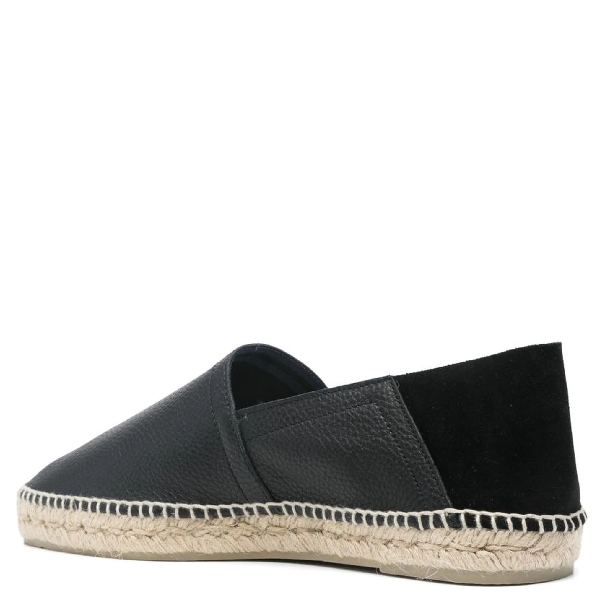 'polo' Brown Espadrillas With Braided Raphia Sole In Leather Man