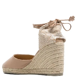 Carina Leather Espadrilles In Neutral