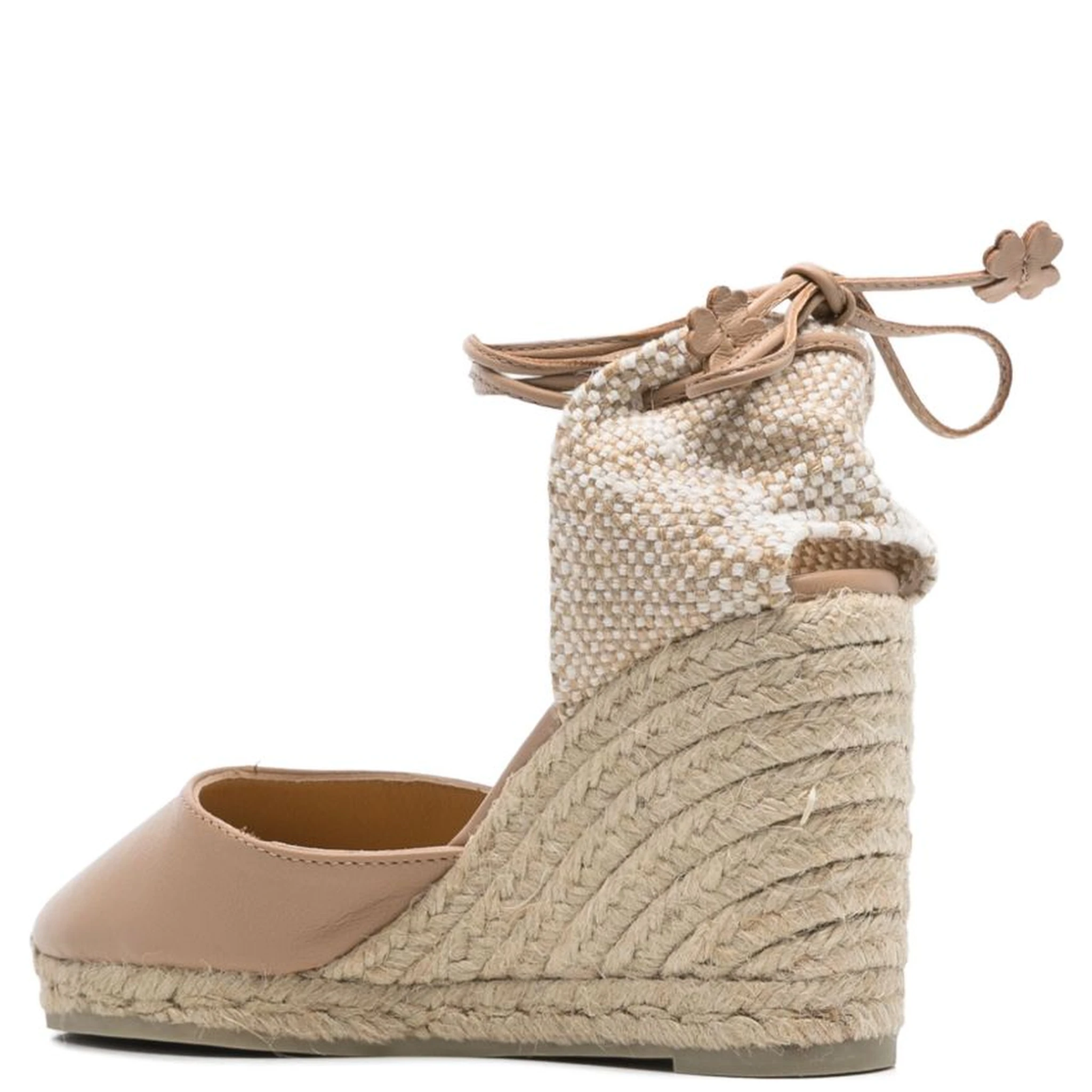 Carina Leather Espadrilles In Neutral