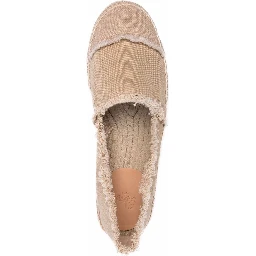 frayed-detail slip-on espadrilles
