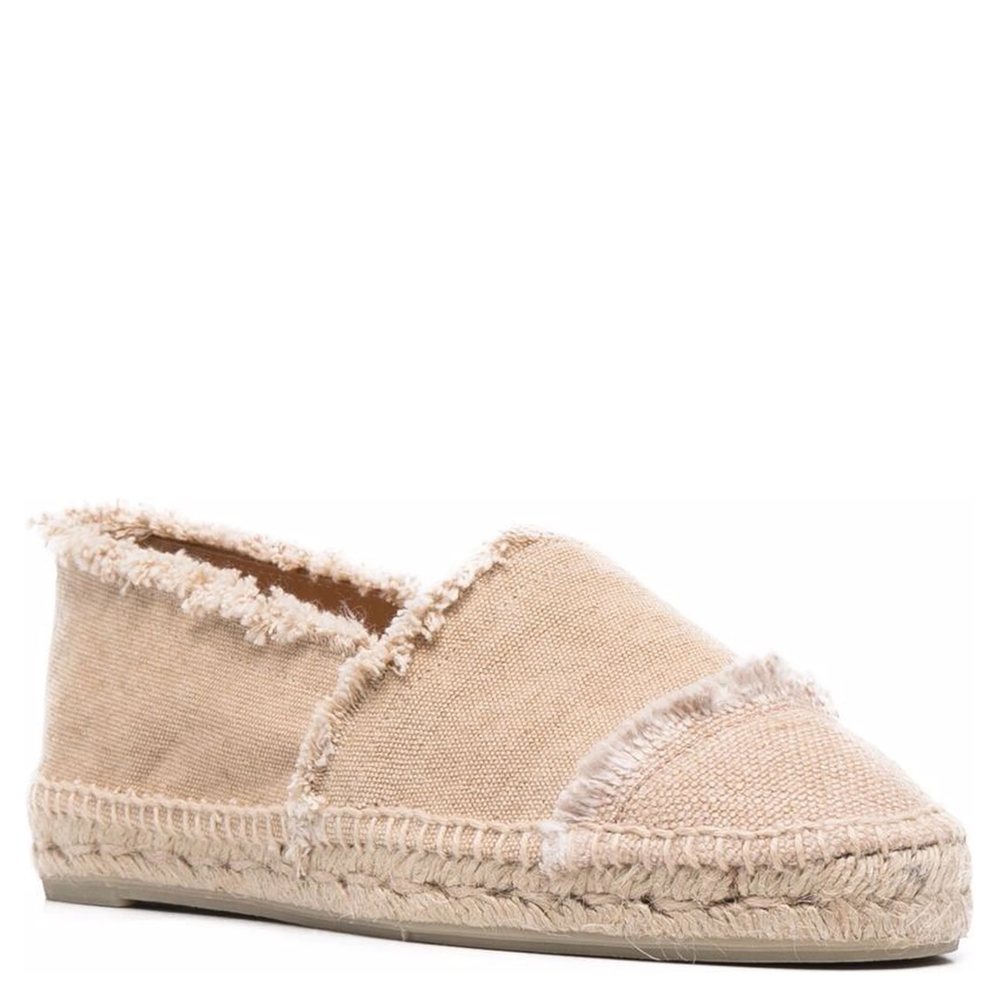 frayed-detail slip-on espadrilles