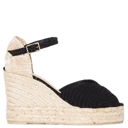 Womens Castaner Chiara Lace-up Cotton-canvas Espadrilles In Black