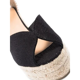 Womens Castaner Chiara Lace-up Cotton-canvas Espadrilles In Black