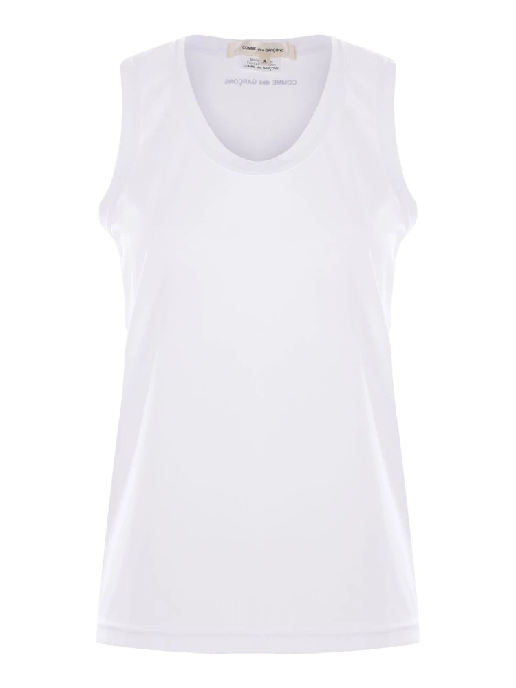branded sleeveless t-shirt