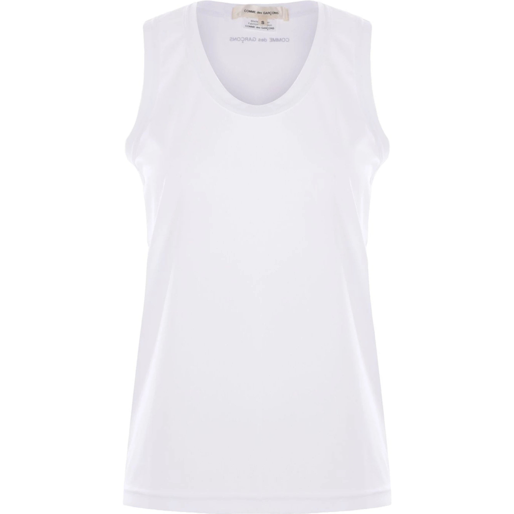 branded sleeveless t-shirt