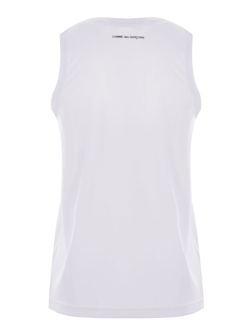 branded sleeveless t-shirt