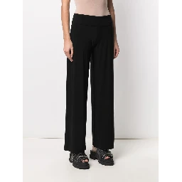 mid-rise wide-leg trousers