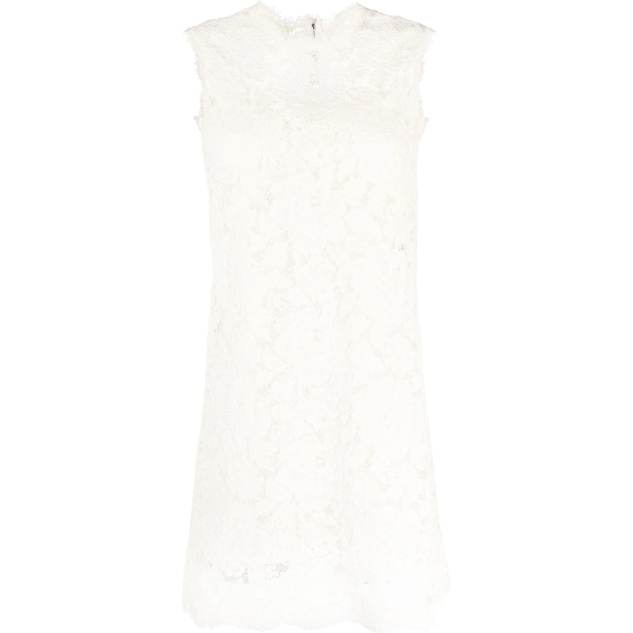 sleeveless lace mini dress