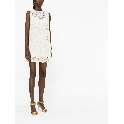 sleeveless lace mini dress