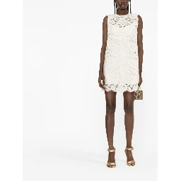 sleeveless lace mini dress