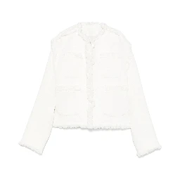 Women's Denim Mix Jacket In White