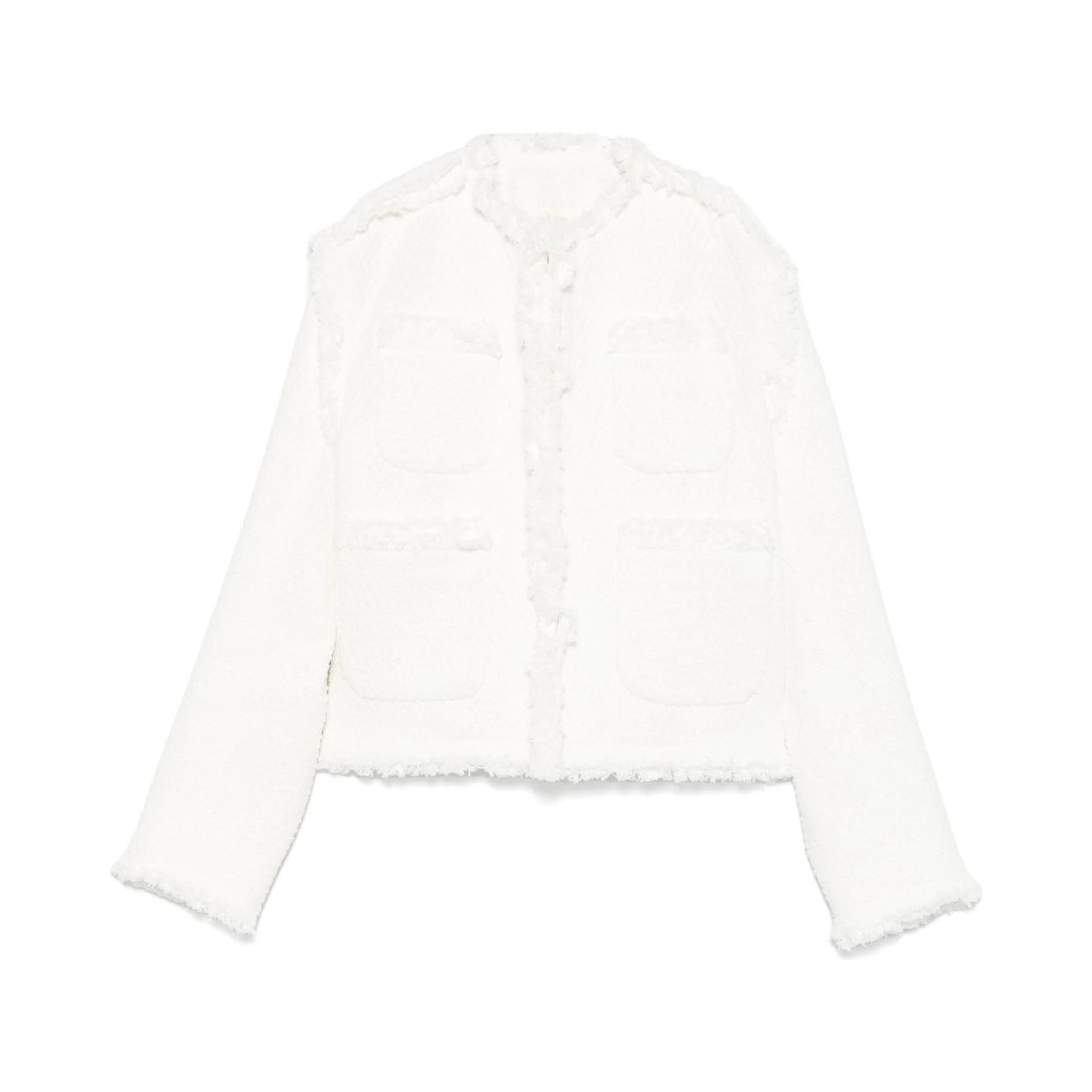 Women's Denim Mix Jacket In White