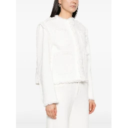 Women's Denim Mix Jacket In White