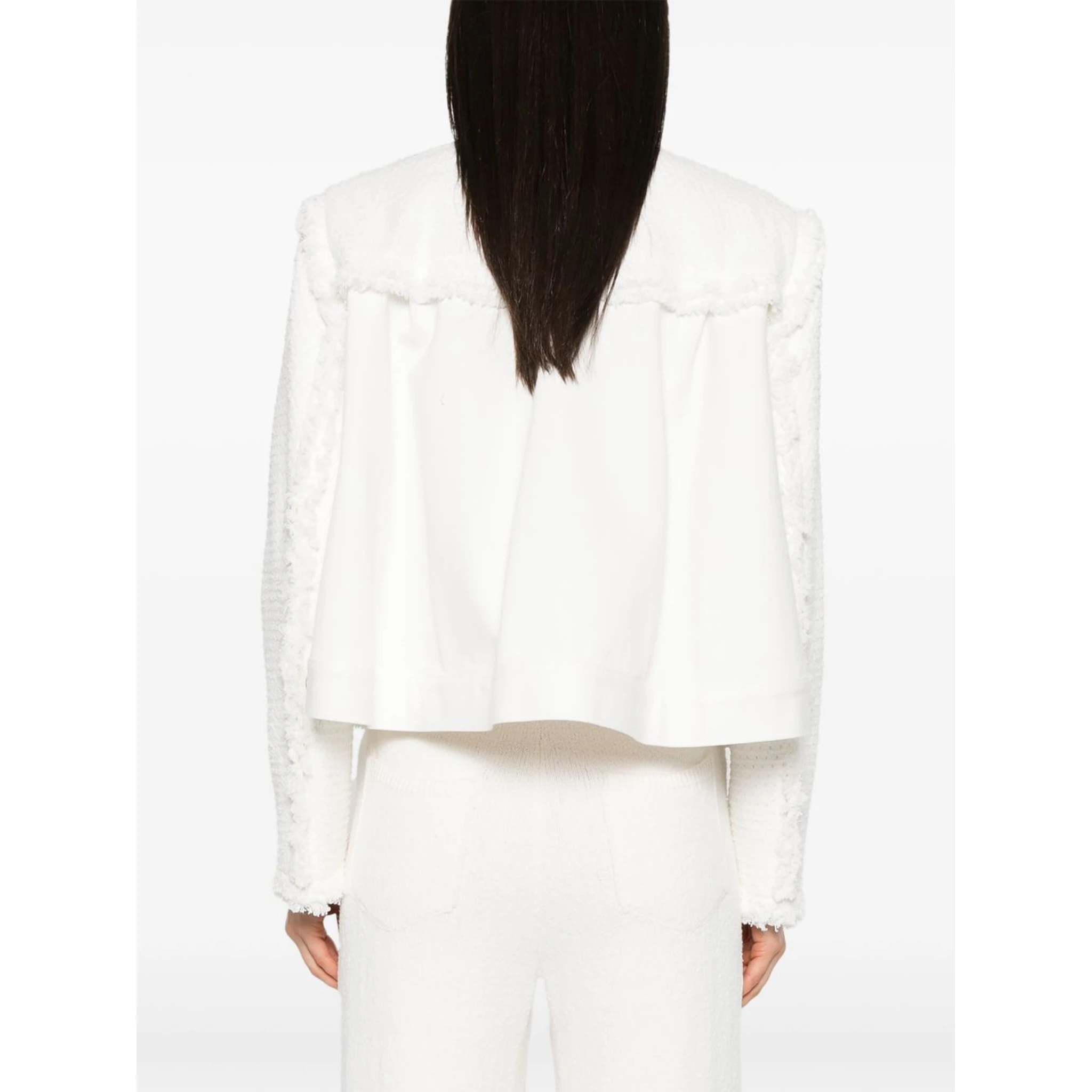 Women's Denim Mix Jacket In White