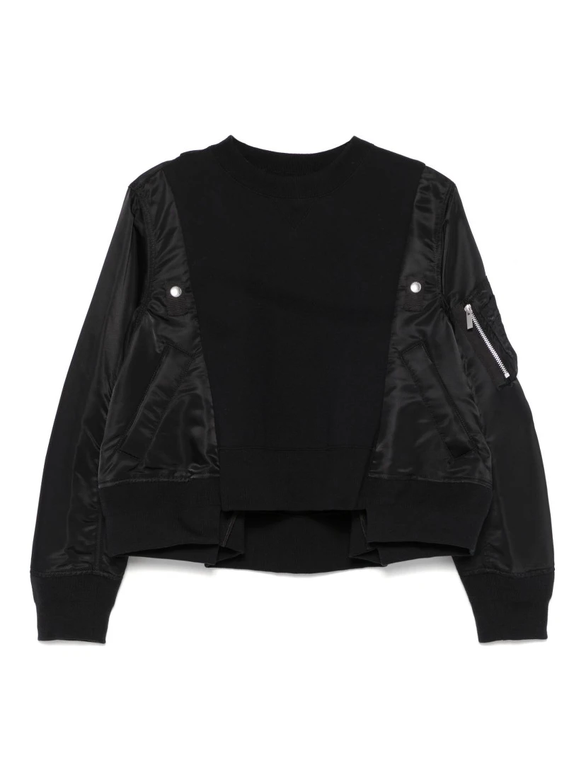 panelled sweatshirt