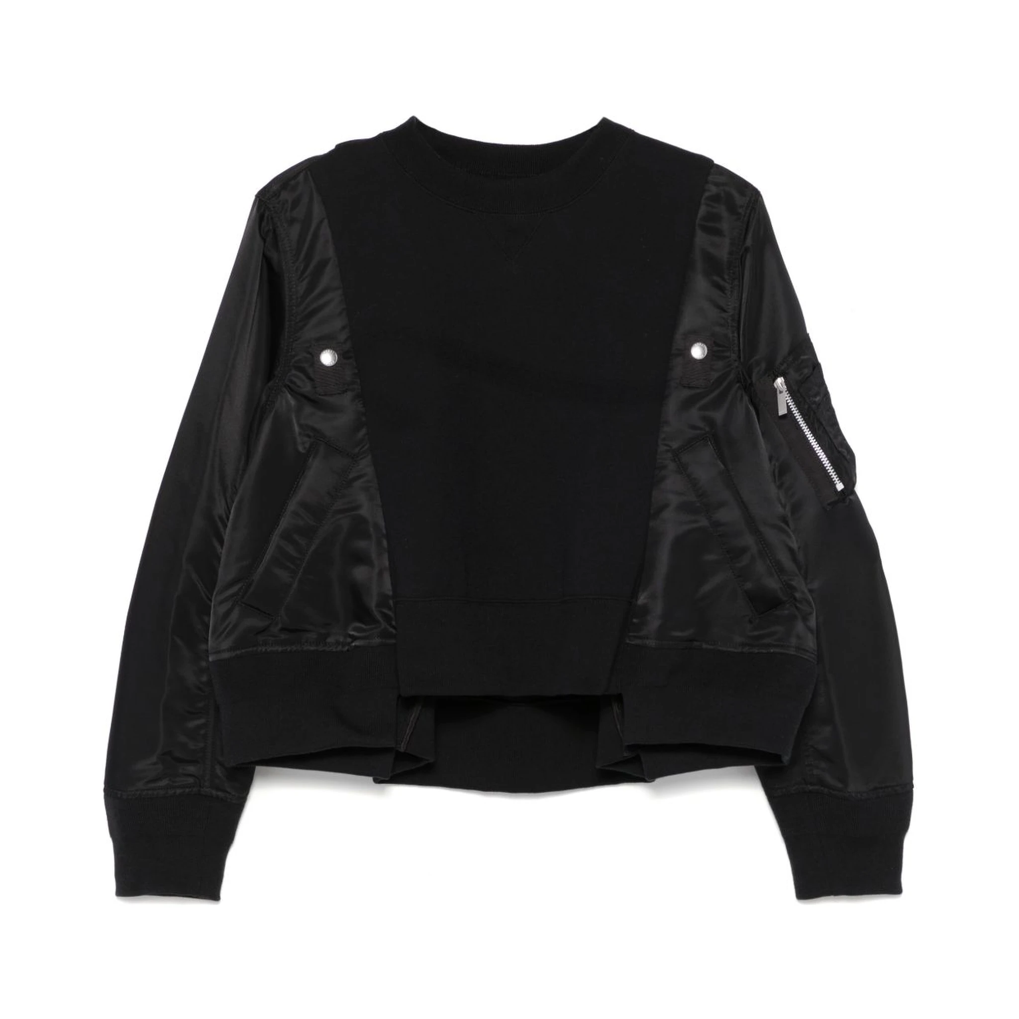 panelled sweatshirt