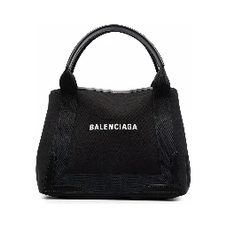 Women's Navy Cabas Xs Canvas Tote Bag In Multicolor