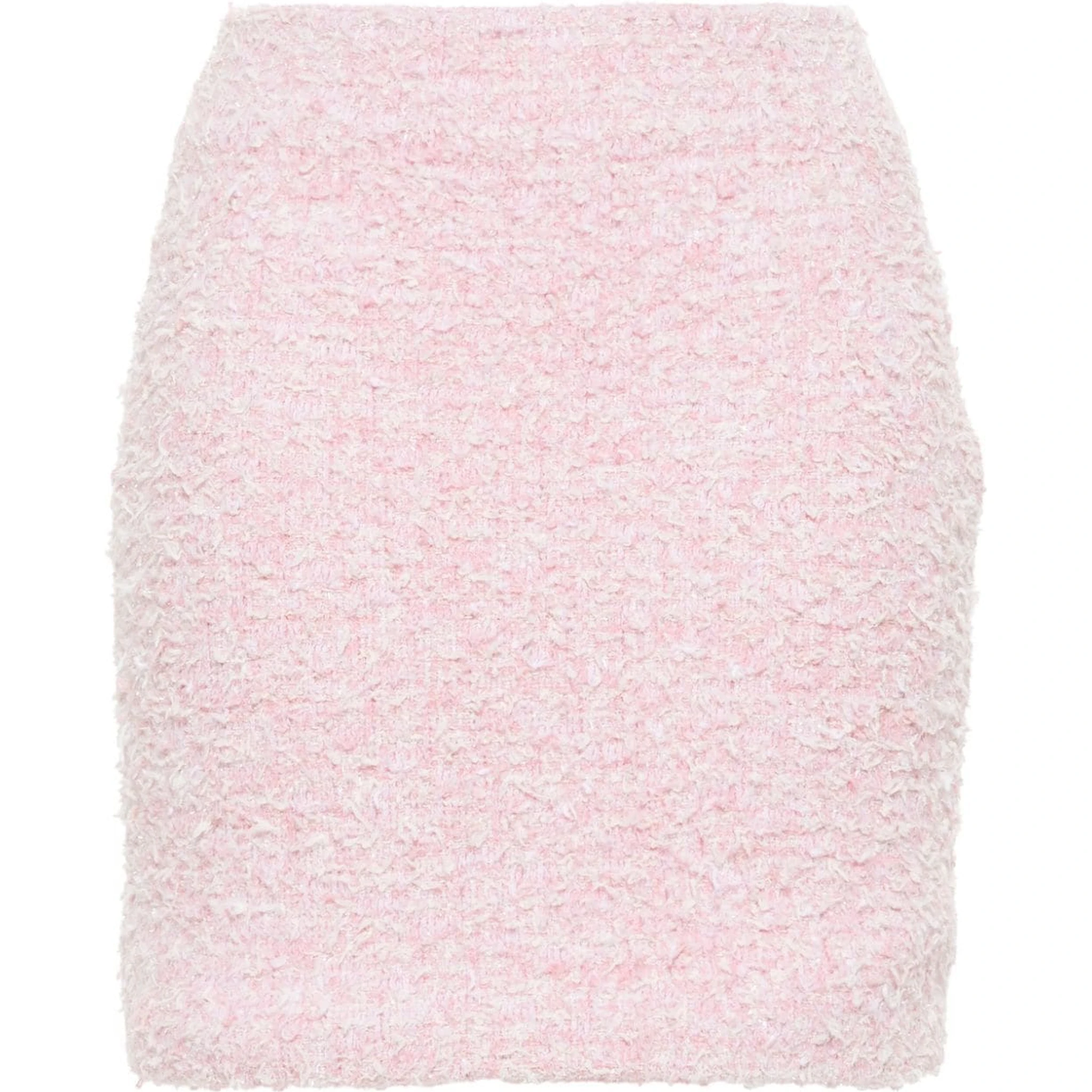 Cotton Blend Tweed Mini Skirt