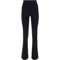 Black Stretch Nylon Jogger