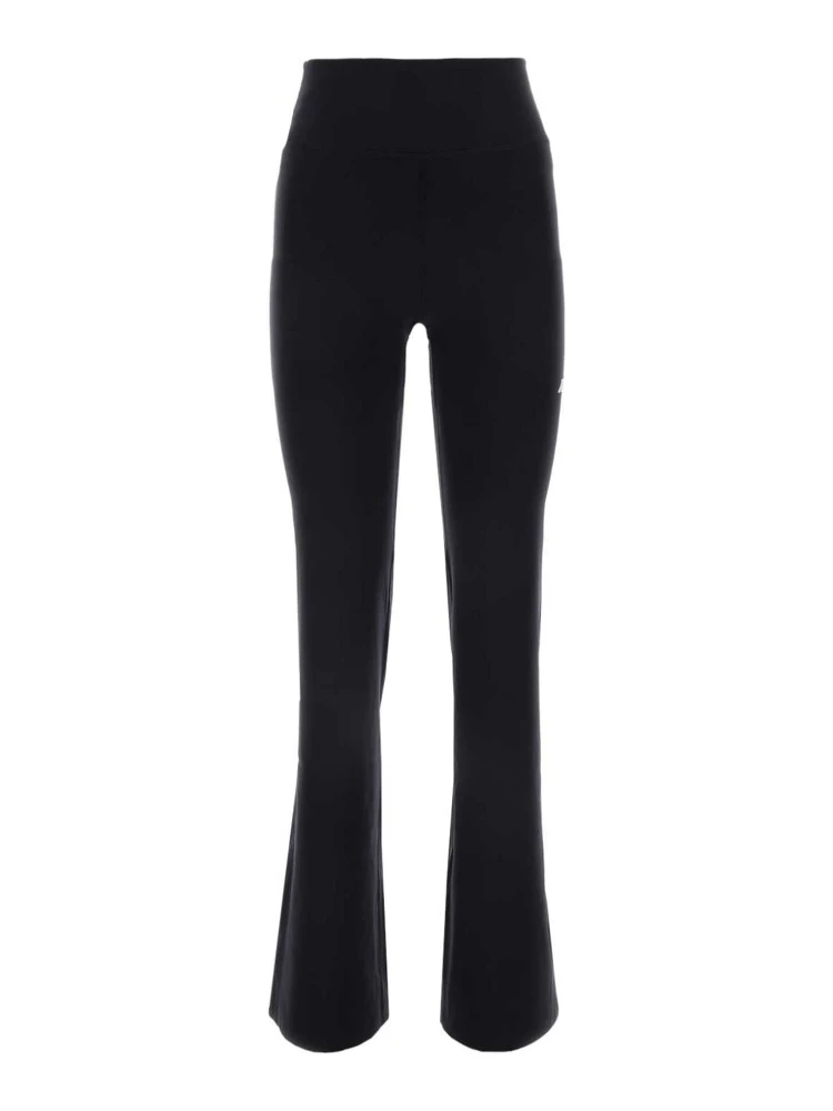 Black Stretch Nylon Jogger