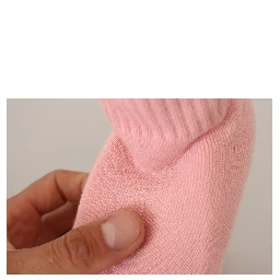 Pink Suede Logo Socks Block Heel Ankle Boots Shoes