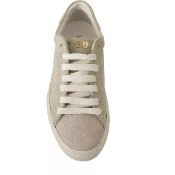 Off White Low Top Lace Up Sneakers Shoes