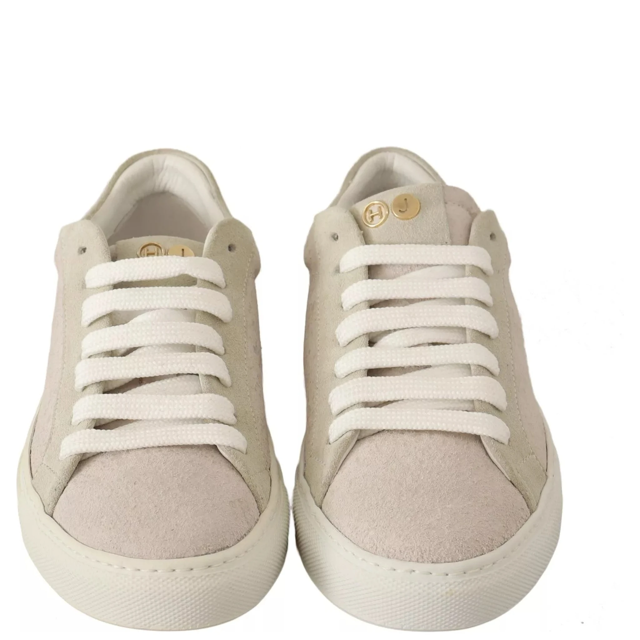 Off White Low Top Lace Up Sneakers Shoes