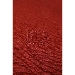 Red Cotton DG Logo Collared Men Polo T-shirt