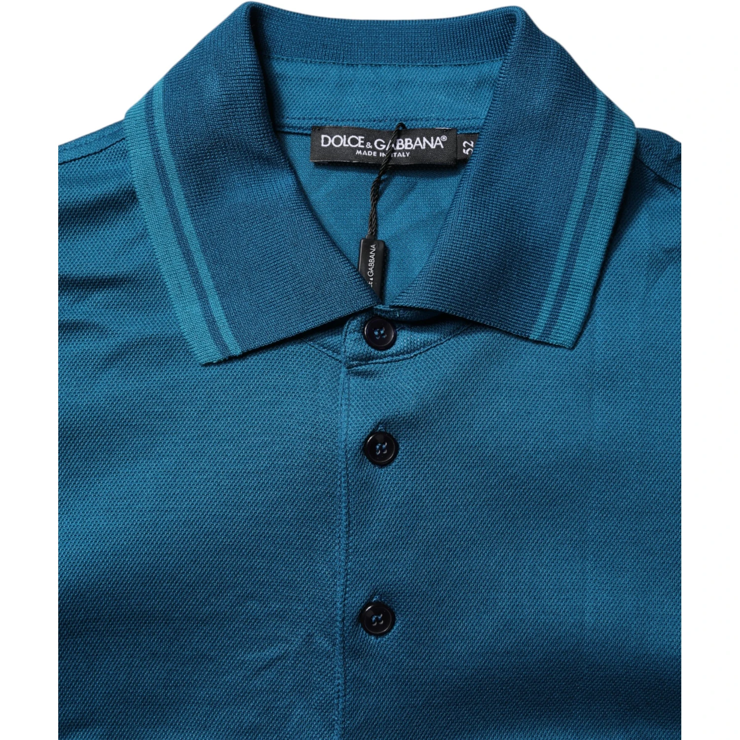 Blue Logo Cotton Men Polo Shirt T-shirt