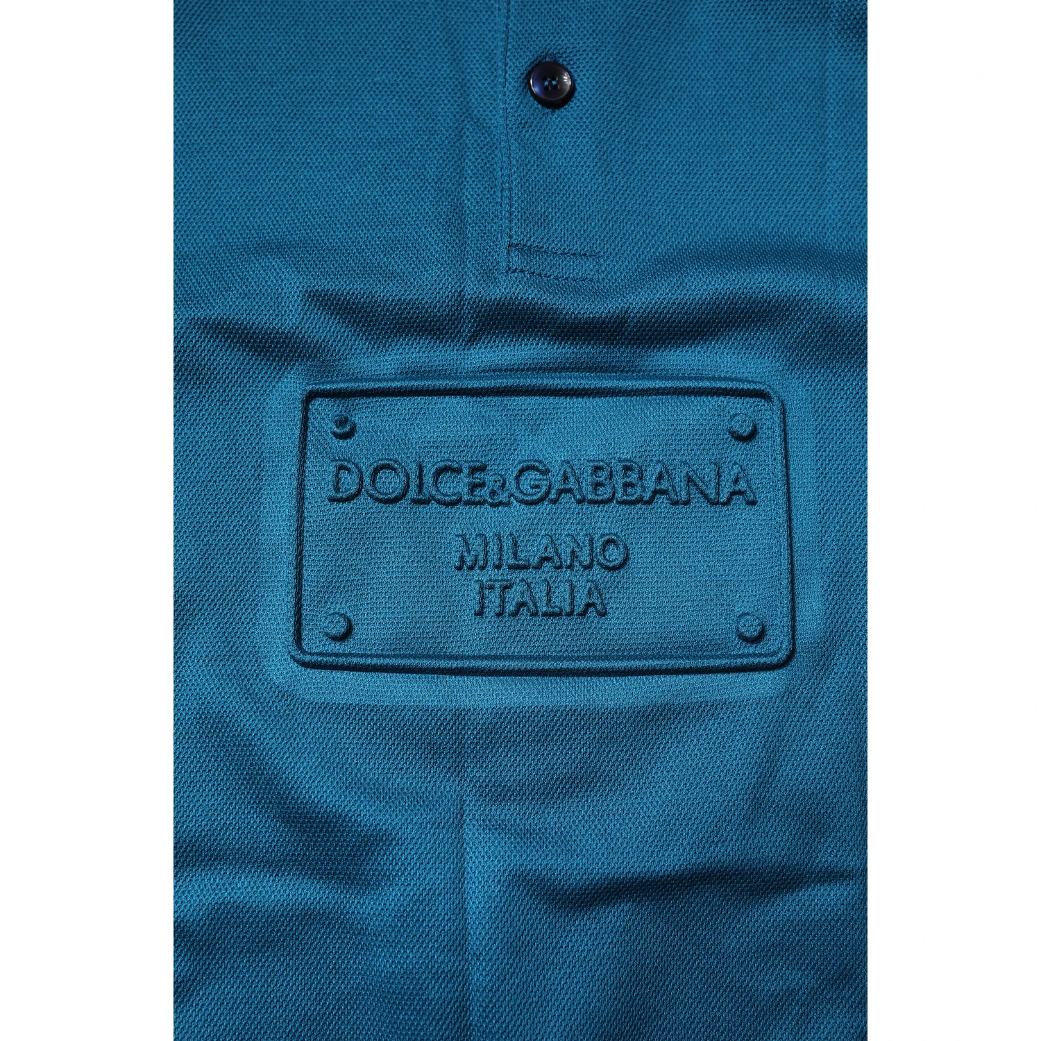 Blue Logo Cotton Men Polo Shirt T-shirt