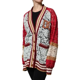 Multicolor Floral Lace Cardigan Sweater