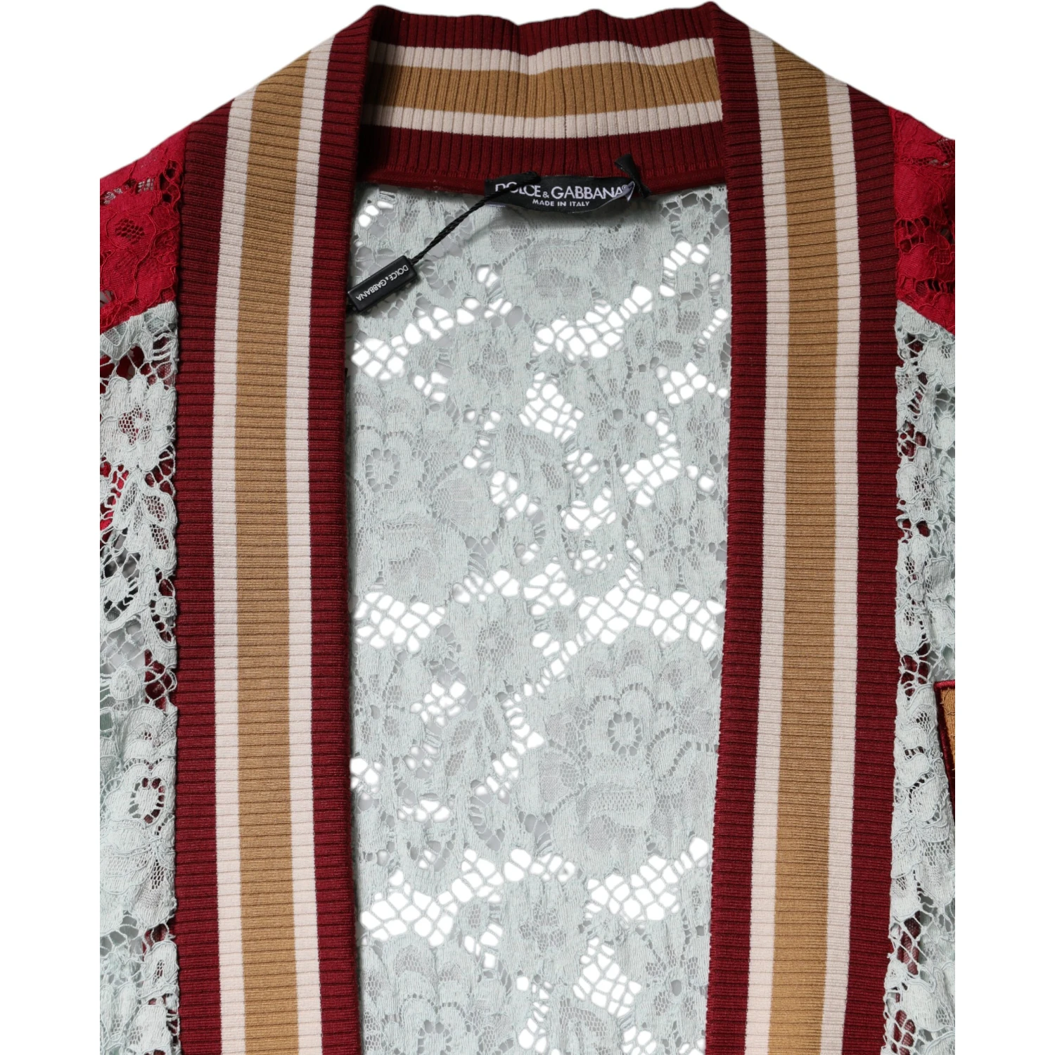 Multicolor Floral Lace Cardigan Sweater