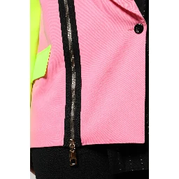 Multicolor Patchwork Embellished Coat Jacket