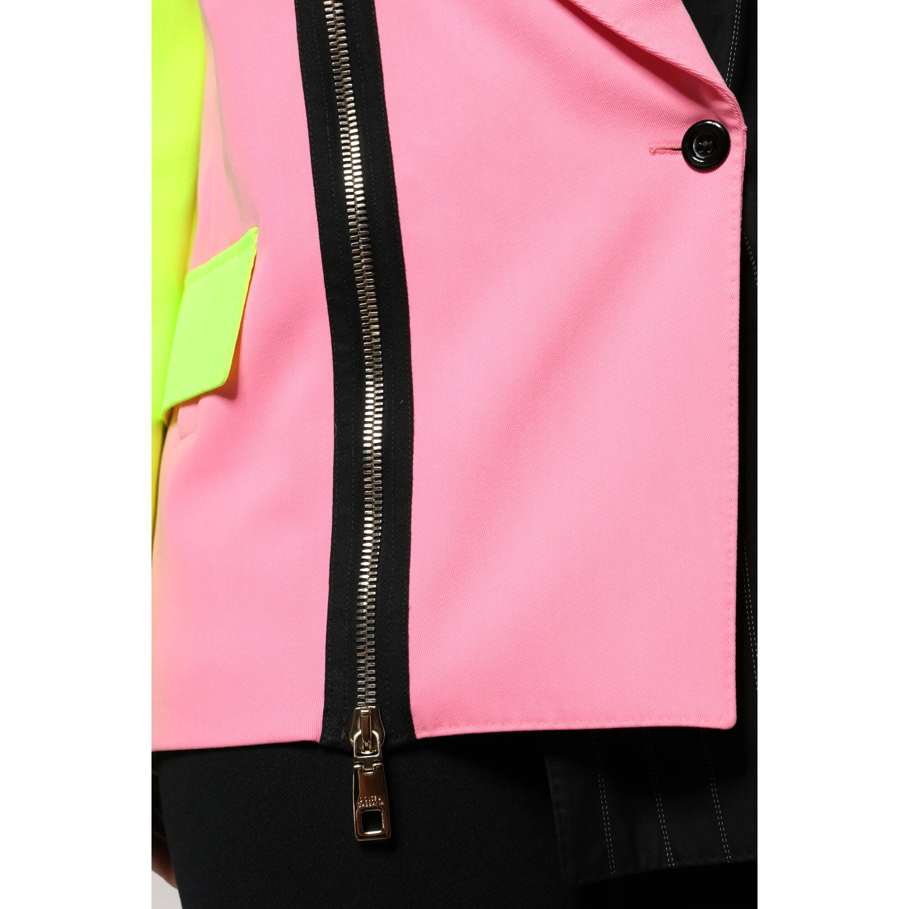 Multicolor Patchwork Embellished Coat Jacket