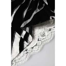 Black White Zebra A-line Sheath Mini Dress