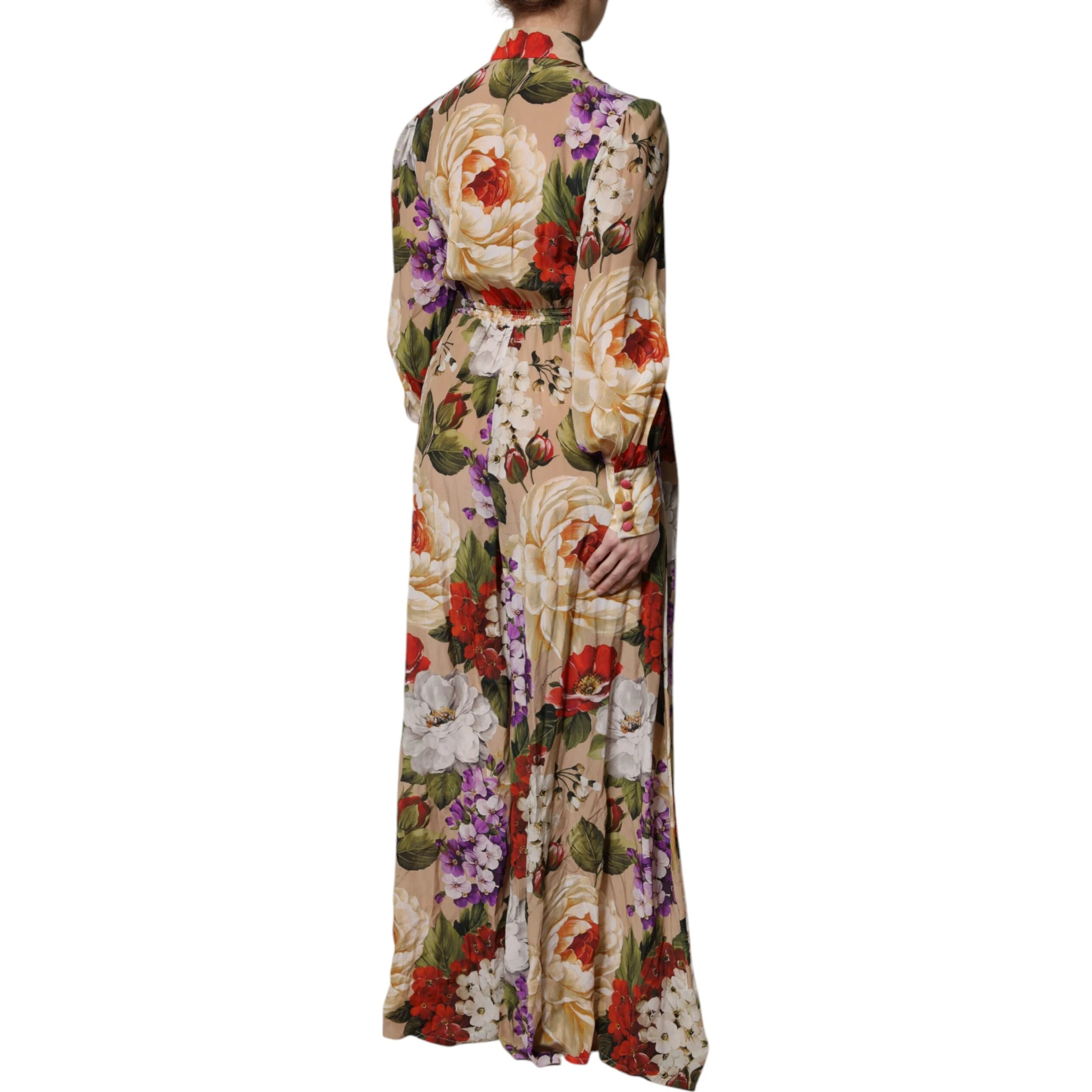 Multicolor Floral Wide Leg Jumpsuit Dress