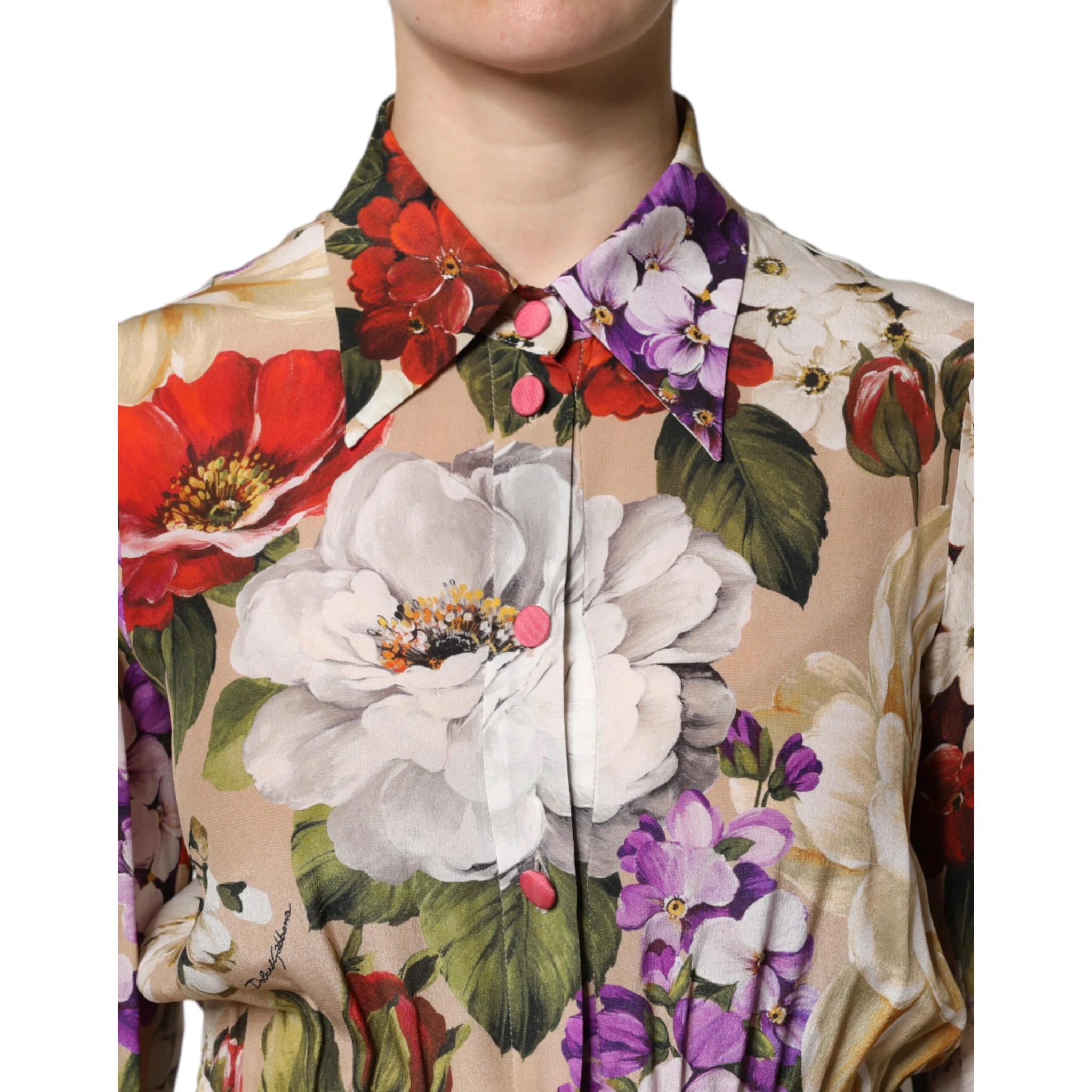 Multicolor Floral Wide Leg Jumpsuit Dress