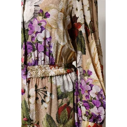 Multicolor Floral Wide Leg Jumpsuit Dress