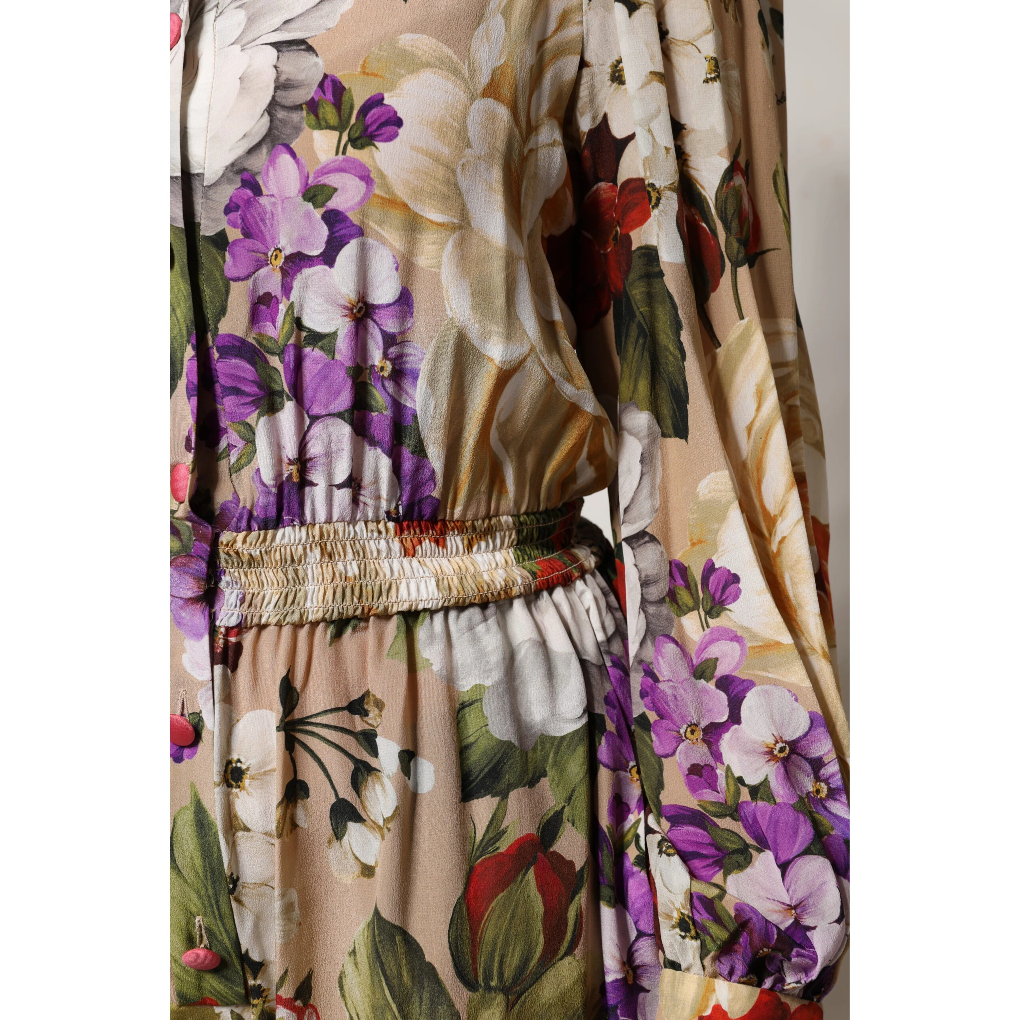 Multicolor Floral Wide Leg Jumpsuit Dress