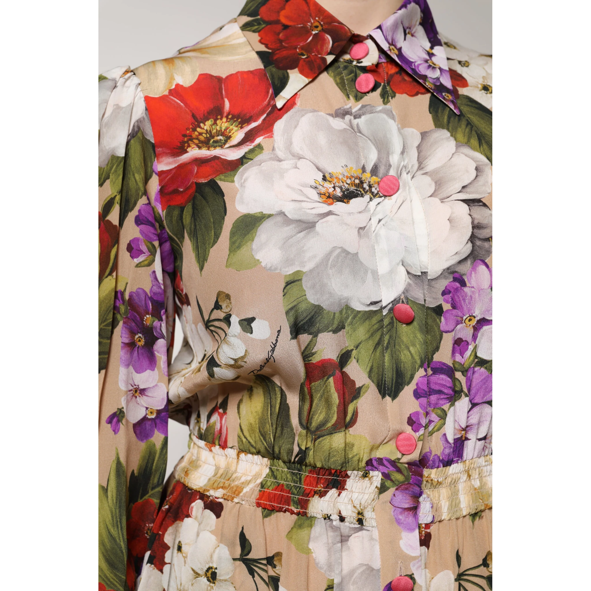 Multicolor Floral Wide Leg Jumpsuit Dress