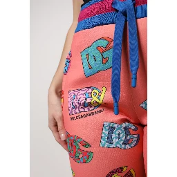 Pink Logo Monogram Jogger Sweatpants Pants