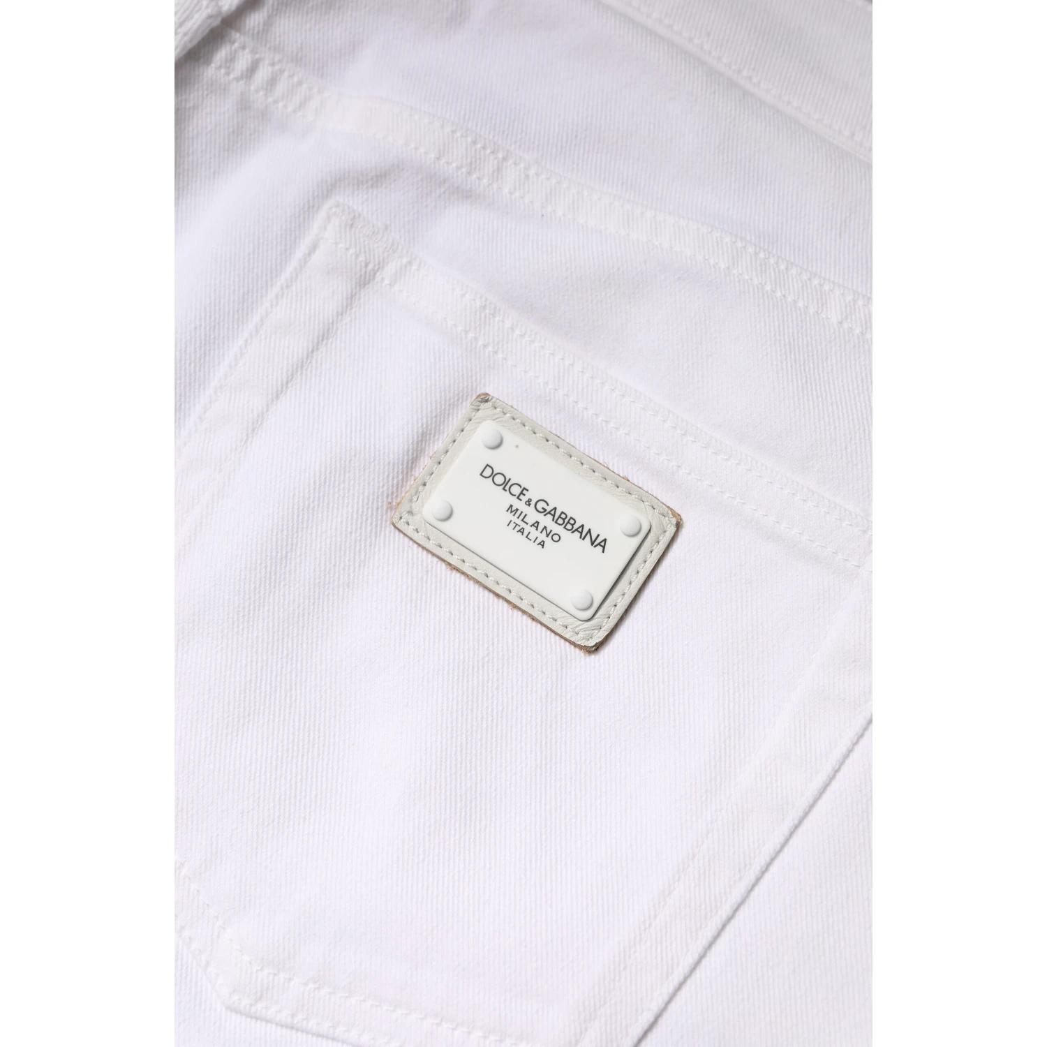 White Cotton Mid Waist Skinny Denim Jeans