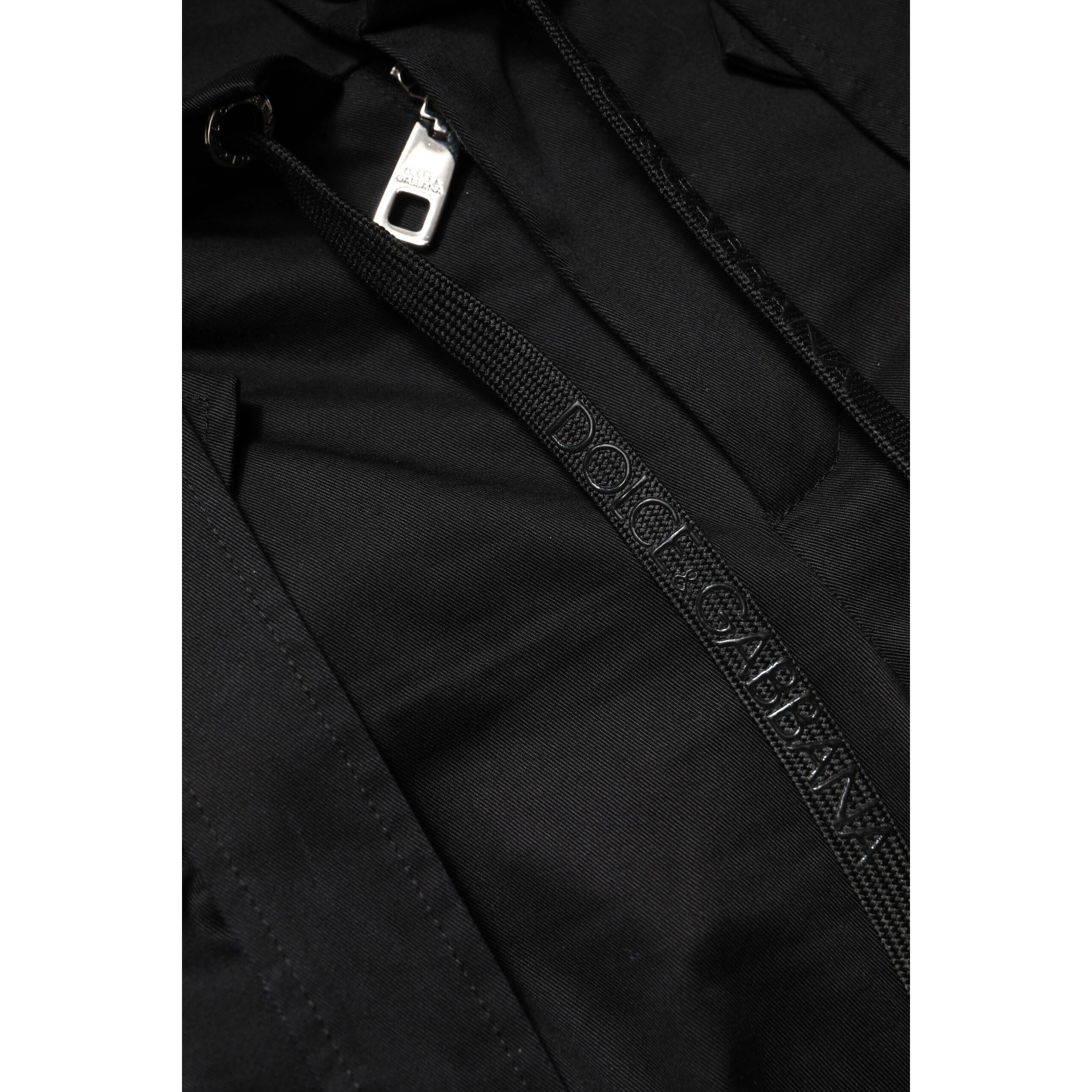 Black Cotton High Waist Cargo Pants