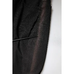 Black Cotton High Waist Skinny Denim Jeans