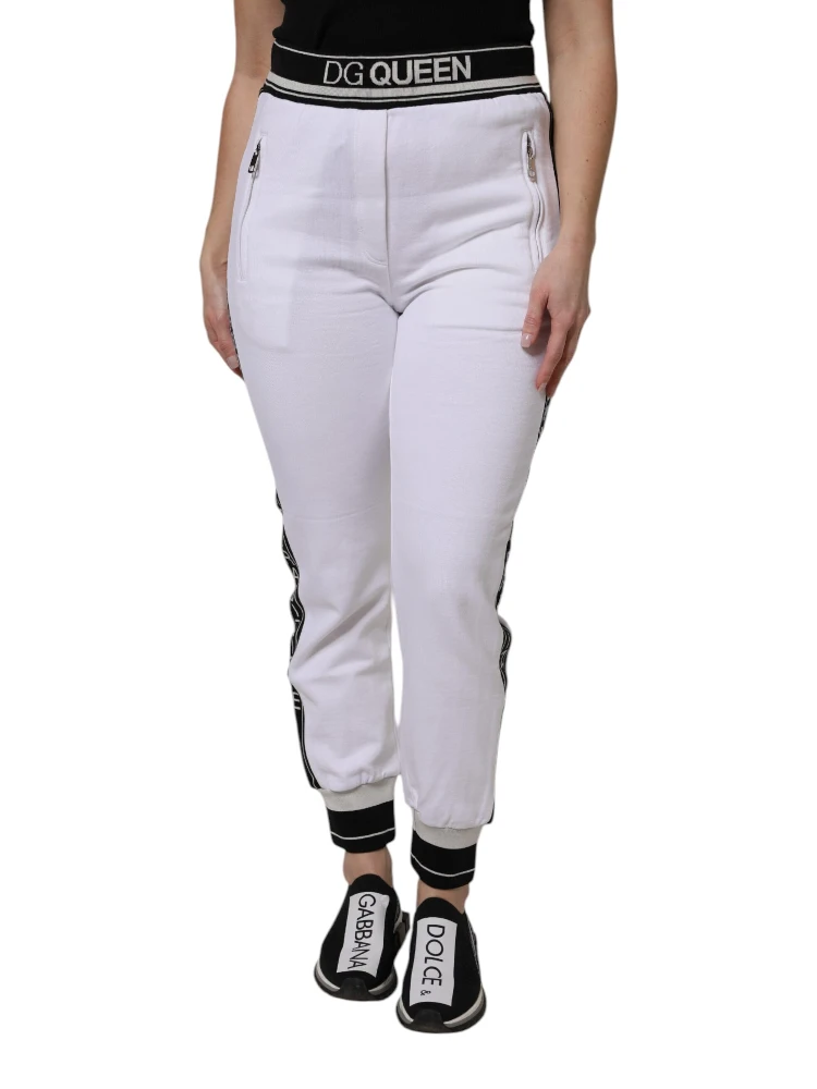 White Cotton Stretch Jogger Sweatpants Pants alternative