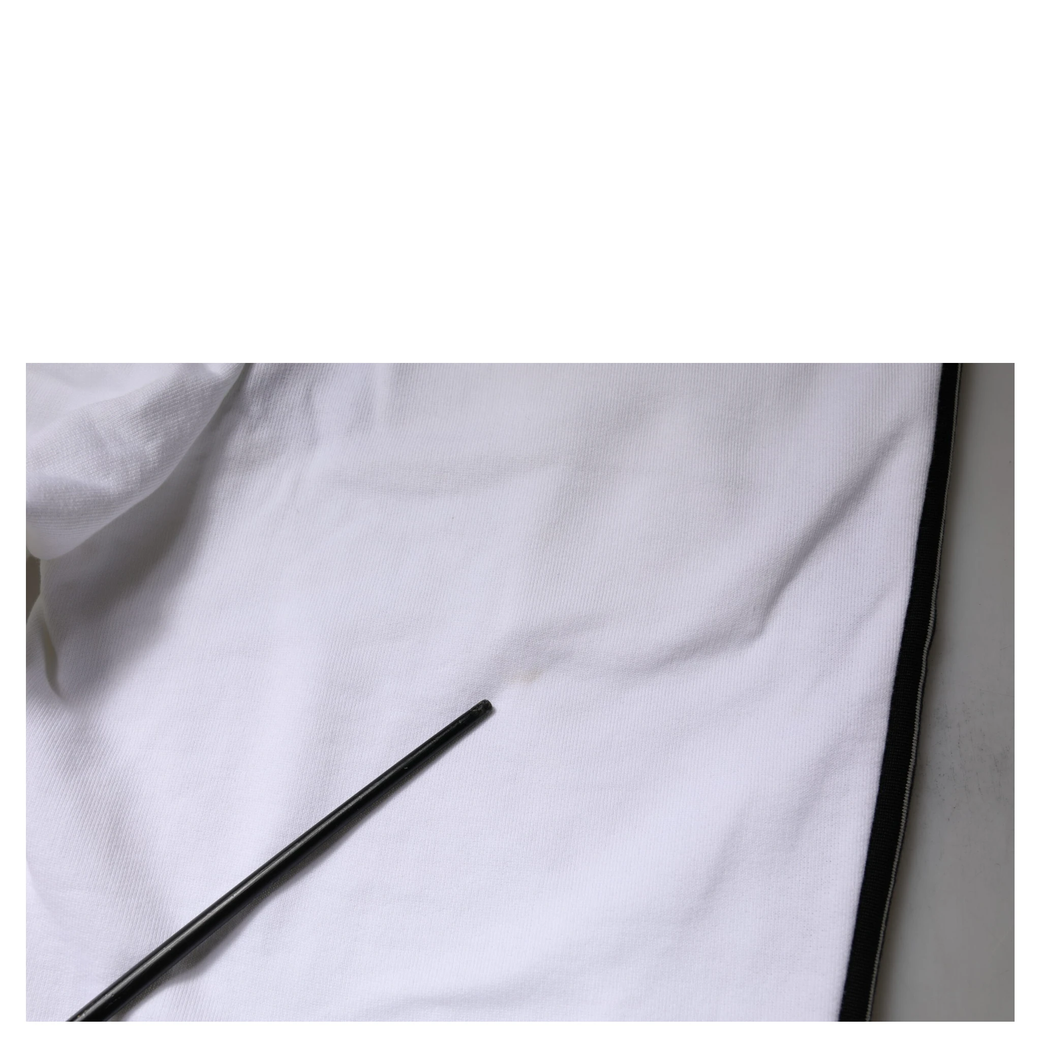 White Cotton Stretch Jogger Sweatpants Pants