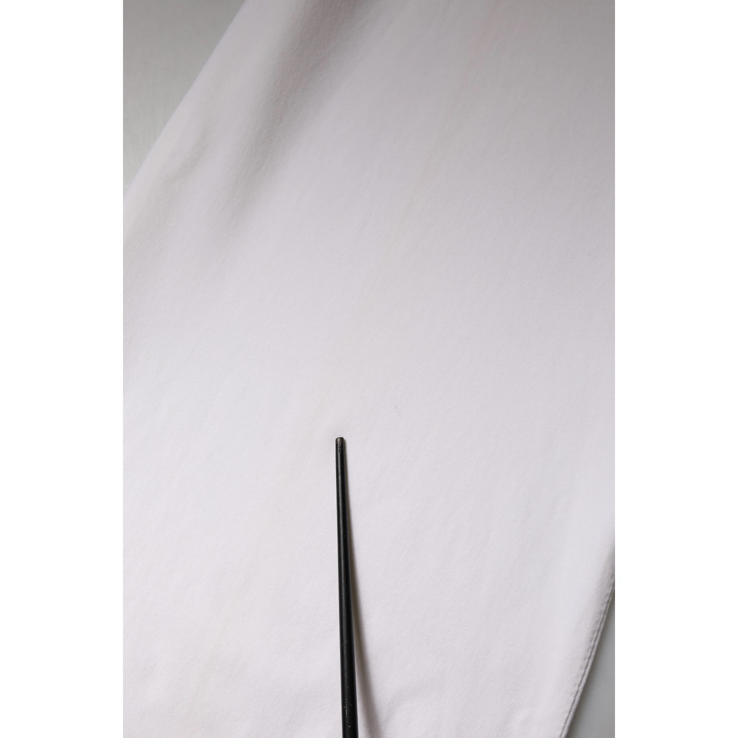 White Wool Mid Waist Wide Leg Pants