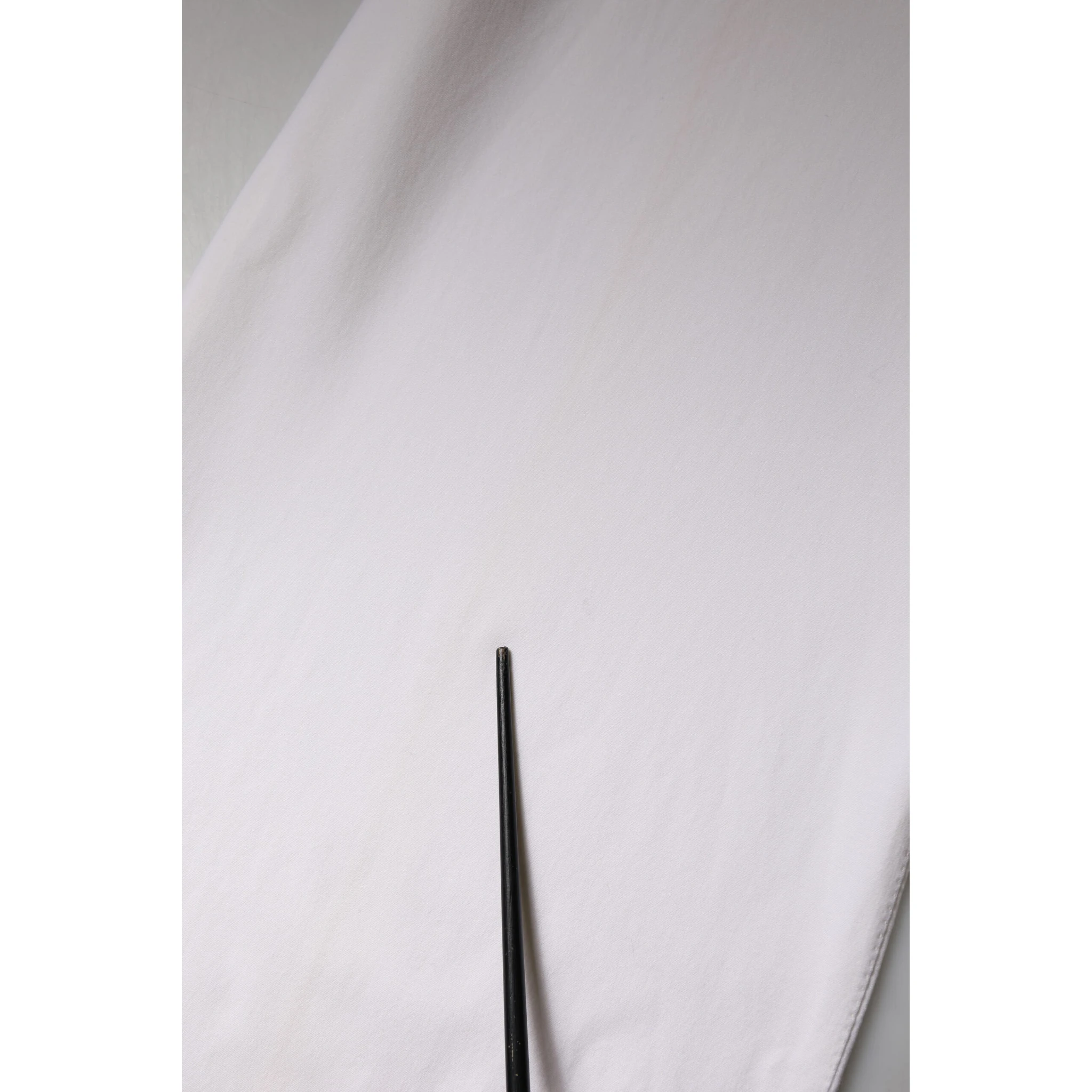 White Wool Mid Waist Wide Leg Pants