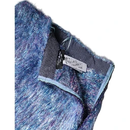 Multicolor Plush High Waist Mini Skirt