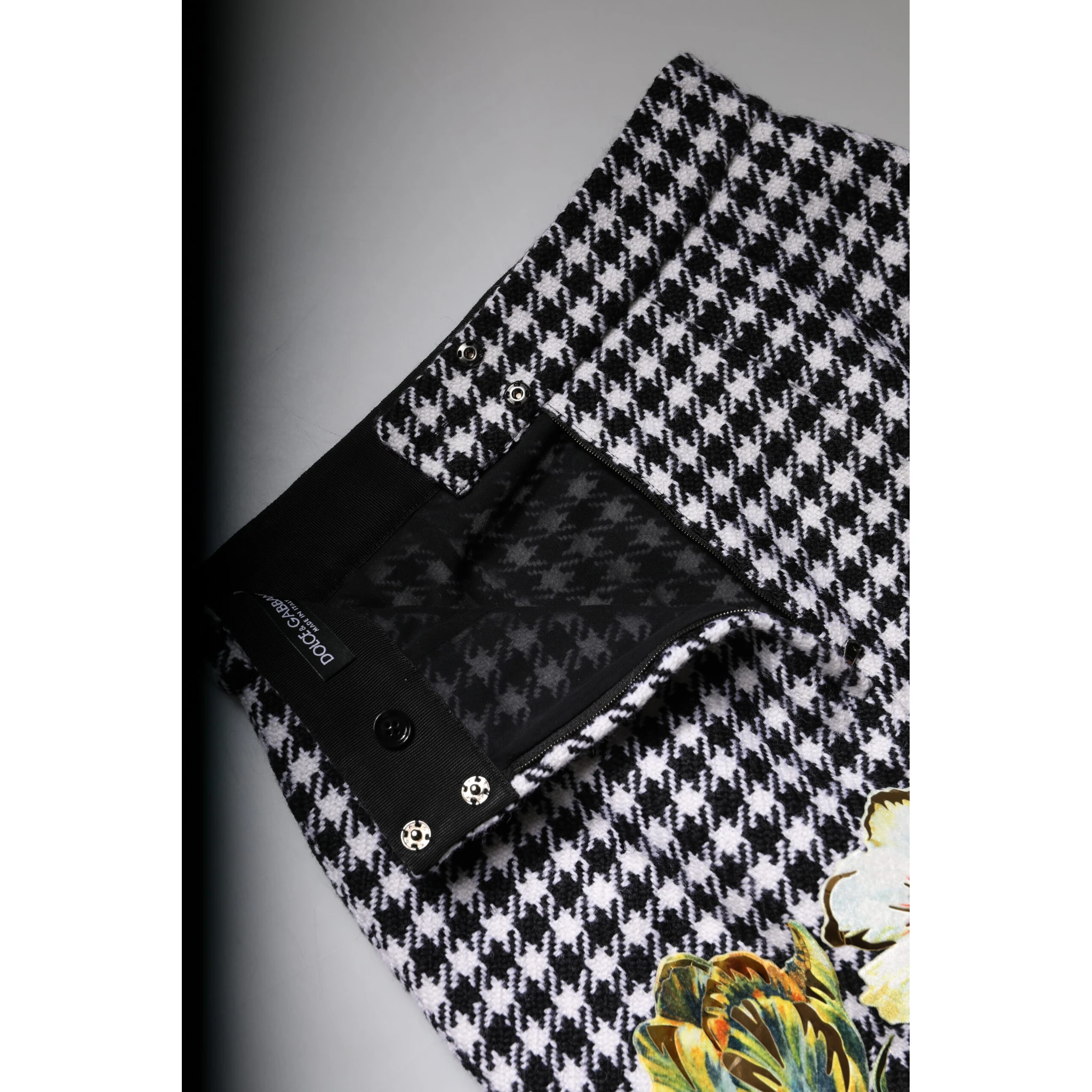 Multicolor Floral Print High Waist Pencil Cut Skirt